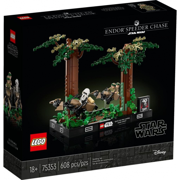 LEGO® Star Wars™ 75353 Naháňačka spídrov na planéte Endor™ – dioráma