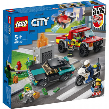 LEGO® City 60319 Hasiči a policajná naháňačka