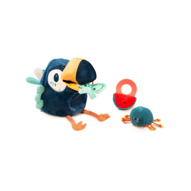 Lilliputiens - multifunkční plyšová hračka - tukan Pablo