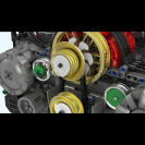Mould King 10181 Motor typu Boxer