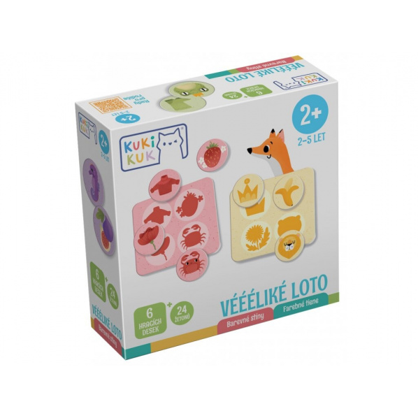 Betexa KukiKuk 62-80035_PO - Véééliké loto Barevné stíny