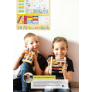Small Foot Edukativní tabulka barevná zlomky