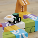 Qbi 115 Busy Wheel Loader Build And Play – kreatívna magnetická stavebnica s autíčkami