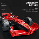Reobrix 11007 F1 závodné auto červené R/C 1:8 