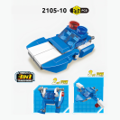 Qman 2105 Police Engineering Team 3v1 sada 10 kusů