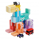 Qbi 129 Creator Infinite STEM Track – kreatívna magnetická stavebnica s autíčkami