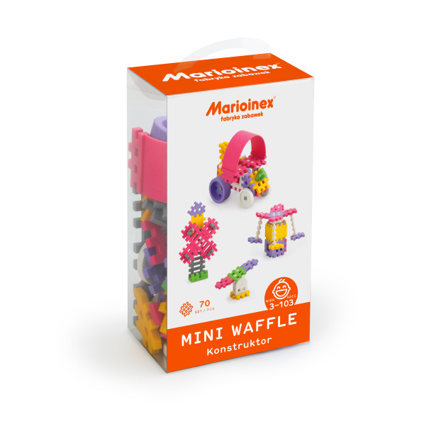 Marioinex MINI WAFLE – 70 ks Konštruktér (dievčatá)
