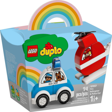 LEGO DUPLO My First 10957 Hasičský vrtuľník a policajné auto