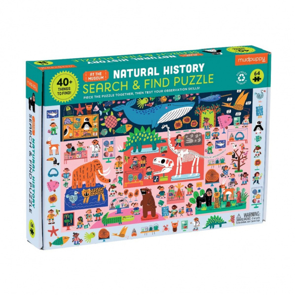 Mudpuppy Puzzle skládej a hledej "Přírodovědné muzeum" 64 dílů Mudpuppy Puzzle skládej a hledej "Přírodovědné muzeum" 64 dílů