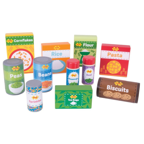 Bigjigs Toys Sada trvanlivých potravin Bigjigs Toys Sada trvanlivých potravin