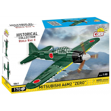 Cobi 5861 Japonské stíhacie lietadlo Mitsubishi A6M2 Zero.