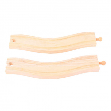 Bigjigs Rail Oblúkové koľaje 22 cm 2 ks