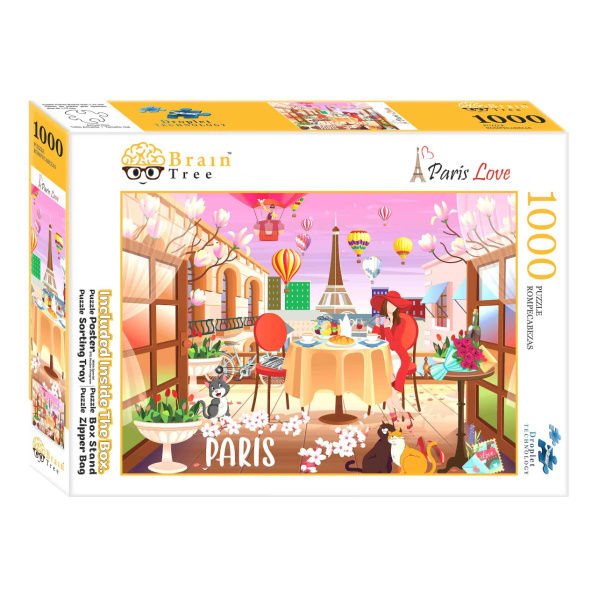 Brain Tree Puzzle Láska z Paříže 1000 dílků Brain Tree Puzzle Láska z Paříže 1000 dílků