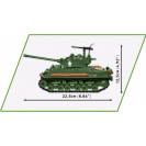 COBI 3118 Americký stredný tank WW Sherman M4A2E8(76)W