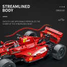 Reobrix 11007 F1 závodné auto červené R/C 1:8 