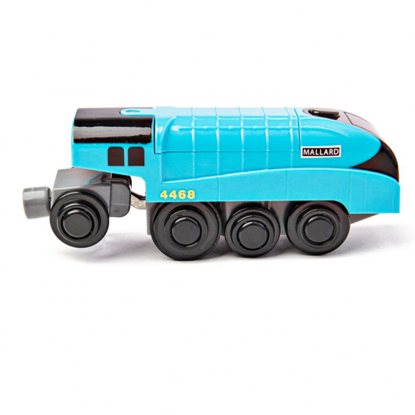Bigjigs Rail Elektrická lokomotíva Mallard modrá Bigjigs Rail Elektrická lokomotíva Mallard modrá