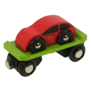 Bigjigs Rail Vagón s autom + 2 koľaje