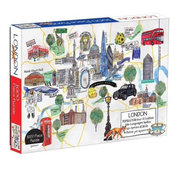 Galison Puzzle mapa Londýna 1000 dílků Galison Puzzle mapa Londýna 1000 dílků