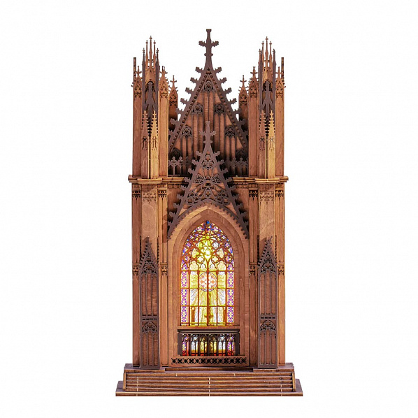 RoboTime 3D dřevěná skládačka Katedrála Twin Tower RoboTime 3D dřevěná skládačka Katedrála Twin Tower