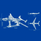 Ukrajinské dopravné lietadlo An-225 Mrija