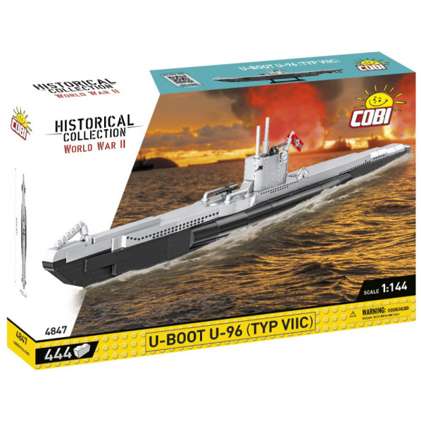 COBI 4847_PO Nemecká ponorka U-Boot U 96 Typ VIIC