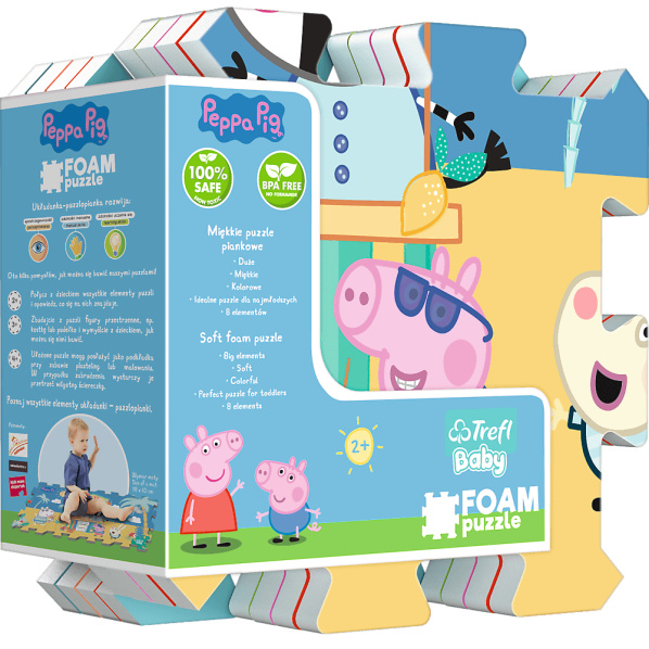 TREFL Pěnové puzzle Prasátko Peppa: Letní prázdniny TREFL Pěnové puzzle Prasátko Peppa: Letní prázdniny