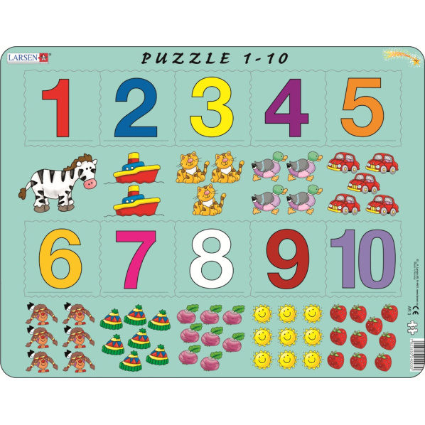 Larsen Počítanie pre najmenších s číslami, 10 dielikov