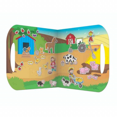 Fiesta Crafts Znovupoužitelné samolepky se scénou Farma