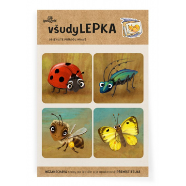 Lesní svět všadeLEPKA vel. 1-016 - Mix hmyz