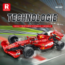 Reobrix 11007 F1 závodné auto červené R/C 1:8 