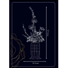 Mould King 10009 Kvety vo váze, Ruže a mečík