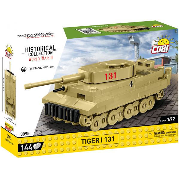 COBI 3095 Nemecký tank Tiger č. 131 COBI 3095 Nemecký tank Tiger č. 131