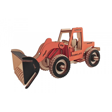 Woodcraft Dřevěné 3D puzzle Bagr - 79 dílků