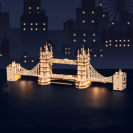 RoboTime 3D dřevěná mechanická skládačka Tower Bridge svítící