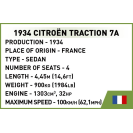 COBI 2263 Francúzké vozidlo Citroën Traction 7A