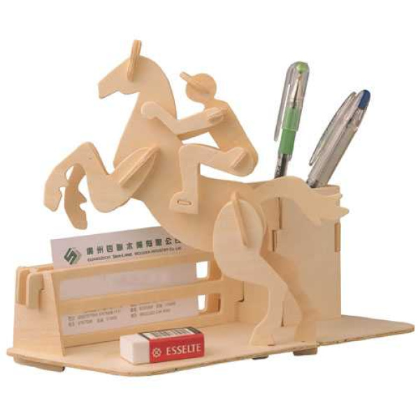 Woodcraft Dřevěné 3D puzzle Stojánek na tužky Dostihy Woodcraft Dřevěné 3D puzzle Stojánek na tužky Dostihy