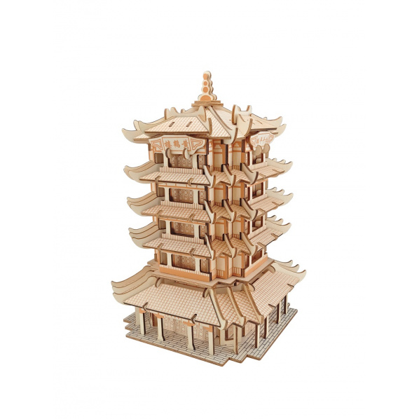 Woodcraft Dřevěné 3D puzzle Yellow Crane Tower Woodcraft Dřevěné 3D puzzle Yellow Crane Tower