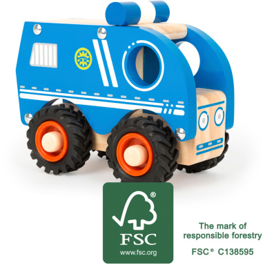small foot Dřevěné policejní auto