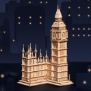 RoboTime 3D dřevěná skládačka Big Ben svítící