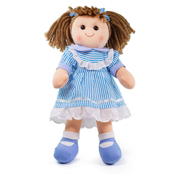 Bigjigs Toys – Látková bábika Amelia 38 cm