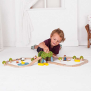 Bigjigs Rail Drevená vláčikodráha farma