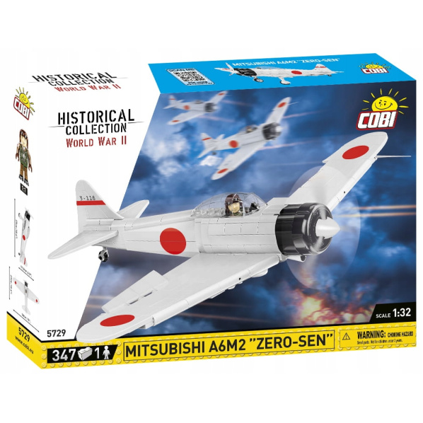 Cobi 5729 japonské stíhacie lietadlo Mitsubishi A6M2 „Zero-Sen“ Cobi 5729 japonské stíhacie lietadlo Mitsubishi A6M2 „Zero-Sen“