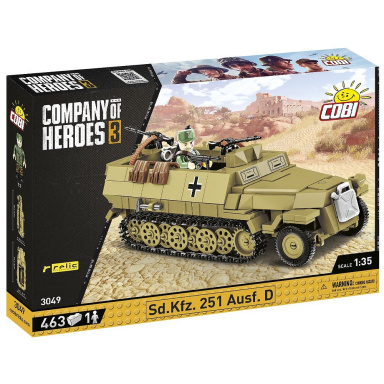 Cobi 3049 Nemecký obrnený transportér Sd.Kfz. 251 Ausf. D - Company of Heroes