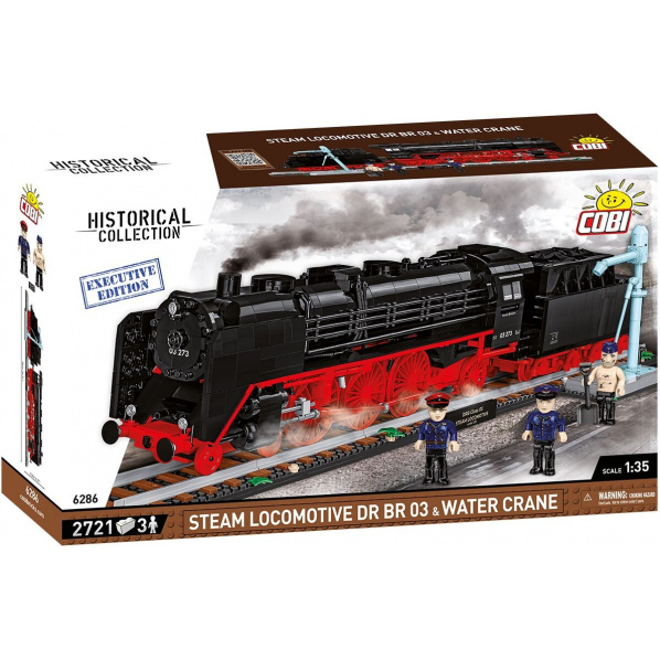 COBI 6286 Parná lokomotíva DR BR 03 a vodný žeriav COBI 6286 Parná lokomotíva DR BR 03 a vodný žeriav