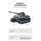 Mould King 20014 Nemecký ťažký tank Tiger I R/C