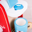 Bigjigs Toys Dřevěný kávovar červený