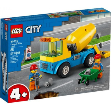 LEGO® City 60325 Nákladiak s miešačkou na betón