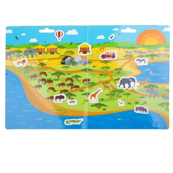 Bigjigs Toys Znovu použitelné samolepky safari Bigjigs Toys Znovu použitelné samolepky safari