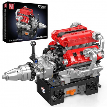 Mould King 10204 Automobilový 8-valcový motor FE V12