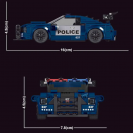 Mould King 27002 Model auta Policajný Ford Mustang